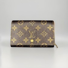 Louis Vuitton Authentic M61730 Monogram Canvas Bifold Zip Wallet - Brown