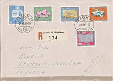 Schweiz 1961 Ganzsache Pro Patria R - Brief mit MiNr. 731 - 735