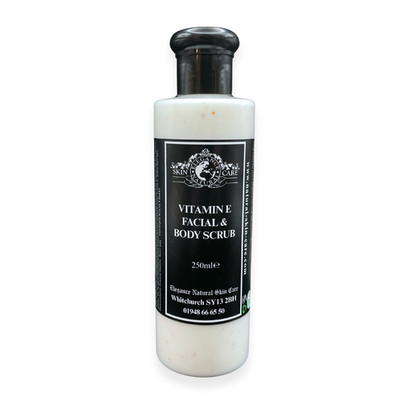 Vitamin E Gesichts- und Körperpeeling Eleganz natürliche Hautpflege 250ml vegan zugelassen