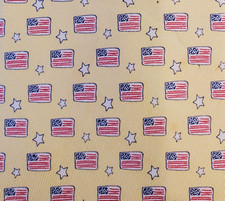 VINEYARD VINES  MENS SILK TIE  RED  YELLOW  AMERICAN FLAGS  59"
