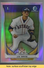 2014 Bowman Draft Chrome Refractor JD Davis #CDP81 READ 5dx