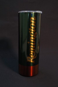 20oz Stainless Steel Tumbler | Handcrafted | w/Lid Straw | Insulated | Remington