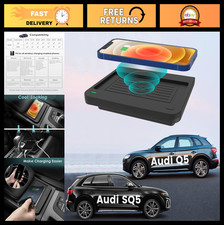 Wireless Car Phone Charger Pad for Audi Q5/SQ5 2018-2024, Center Console Accesso