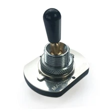 Free-way 3X3-03 3 Way 6 Position Toggle Switch, Nickel with Black and Cream tips