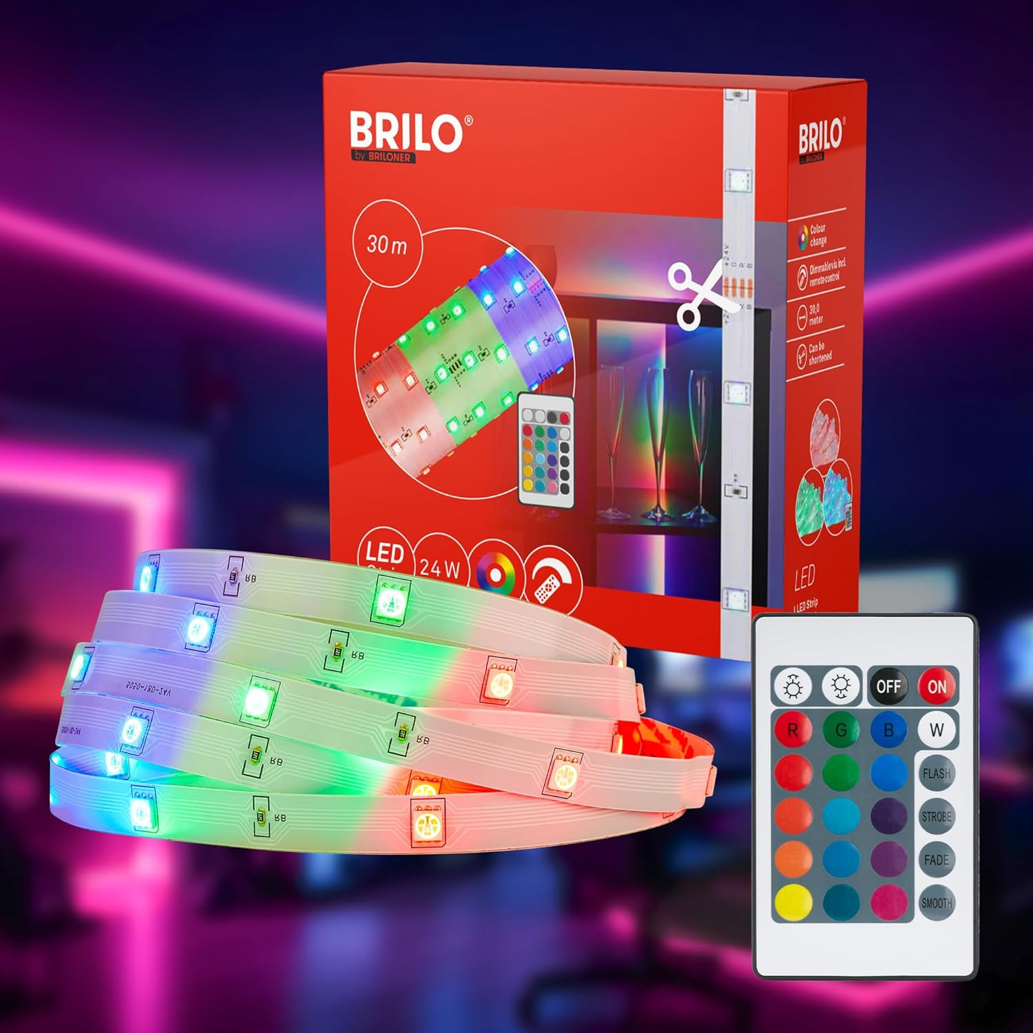 Illuminazione LED 30M RGB Design: Profili Luce per Interni ed Eventi