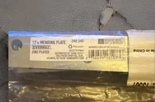 Everbilt Mending Plate Zinc 12" 348-340 Qty (1 pack) 25+ available