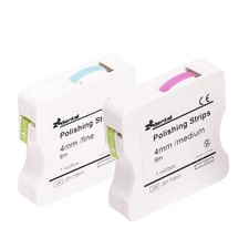 Tiras de pulido de papel de lija interproximal abrasivo dental acabado 4 mm* 6 m
