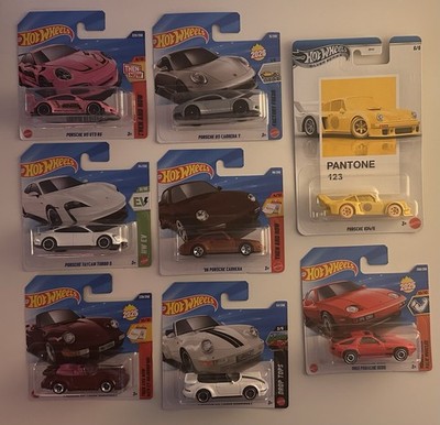 Hot Wheels 8x Porsche Konvolut 911 GT3 RS Carrera Turbo 928S Taycan 934/5