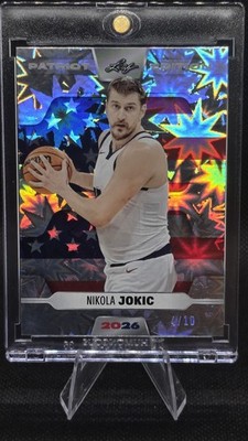 2026 Leaf Patriot Edition Nikola Jokic Grey Foil /10 Nuggets