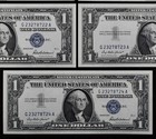 Old Money LOT of 5 consecutive 1935E & 1957 $1 Silver Certificates XF AU Fi7061 — photo 7