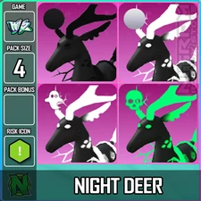 Roblox World Zero WZ - 4 PACK - NIGHT DEER MOUNTS