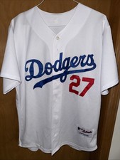 MAJESTIC LOS ANGELES DODGERS #27 MATT KEMP SIZE 52 WHITE 🧵 JERSEY (B88)