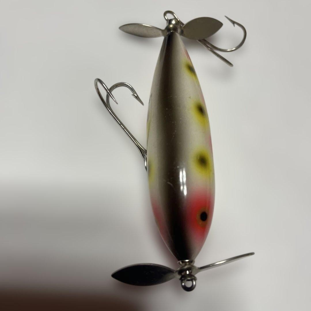 Heddon Wounded Spook Zara II Body Pradoco Used Paint & Needle Damage thumbnail 9