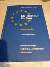 EU und EG-Vertrag. Kommentar 3.Auflage 2003 -...