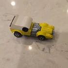 Hot Wheels Odd Job Diecast Car 1970 1:64 Yellow White Redlines Hong Kong