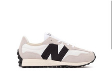 New Balance 327 Cream Black Sneakers Women  s Size 10 Retro Running Shoes