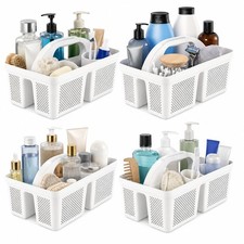 MLIKLU 4 Pack Portable Shower Caddy Basket with Handle, Plastic Cleaning Cadd...