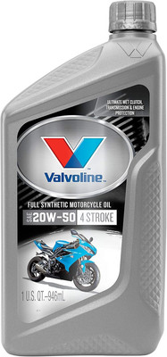 4-Stroke Motorcycle Full Synthetic SAE 20W-50 Motor Oil 1 QT