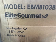 Elite Gourmet Maxi-Matic Bread Maker - Model EBM8103B