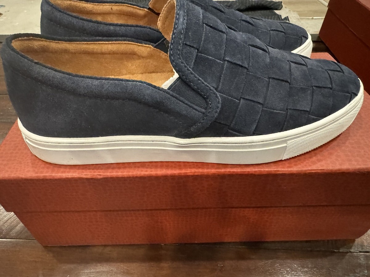 Donald Pliner Albin 23 Navy Sport Suede Slip On Sneakers Men\'s Size 11 Nib Donald J Pliner Albin Men main image 4