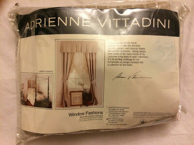ADRIENNE VITTADINI Box Pleated Valance Window Fashions No Iron Percale ...