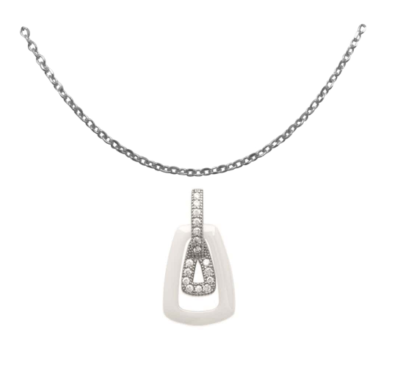 Collier pastilles rondes et gouttes zircons Argent - L'Atelier d'Amaya