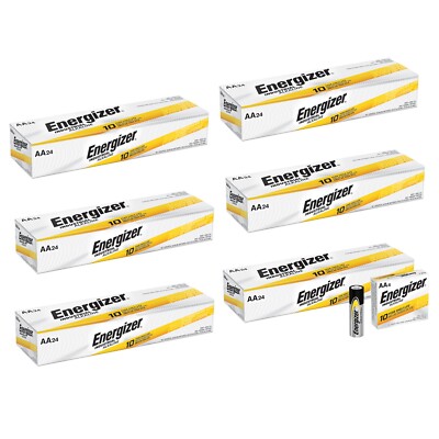 144 Energizer AA Industrial EN91 1.5v Alkaline Batteries LR6 Exp. 12/2035