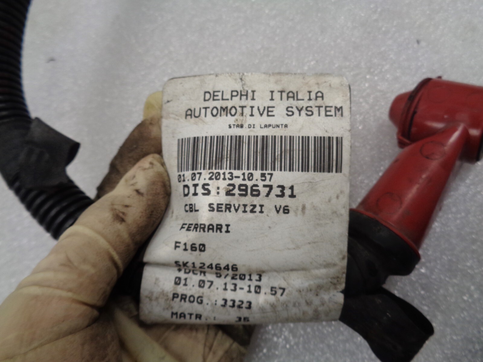 14-17 Maserati Ghibli Engine Battery Starter Alternator Cable Wire OEM AK230946