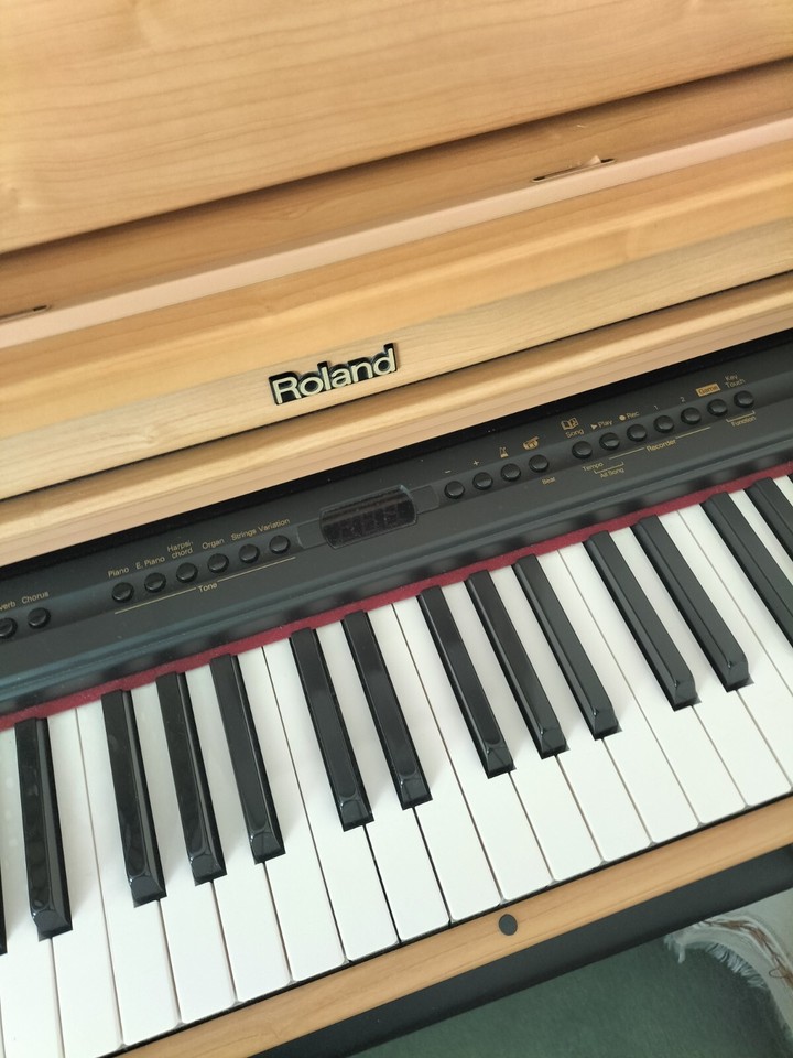roland electric piano & stool eBay
