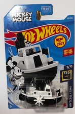 Hot Wheels Mickey Mouse 2021 HW Screen Time 9/10 Disney Steamboat 193/250 Black