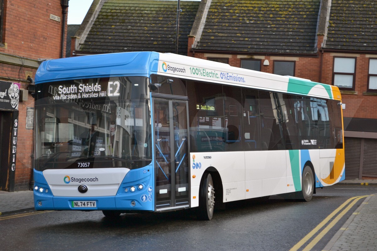Bus Photo Stagecoach Busways 73057 NL74FTV Yutong E12 Newcastle