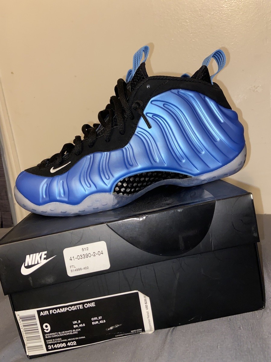 air foamposite one university blue