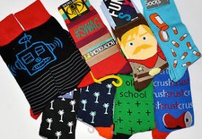 Men's Socks 1 Pair Novelty Crew Themed Patterned Fun Colorful Sport Gift Sox New