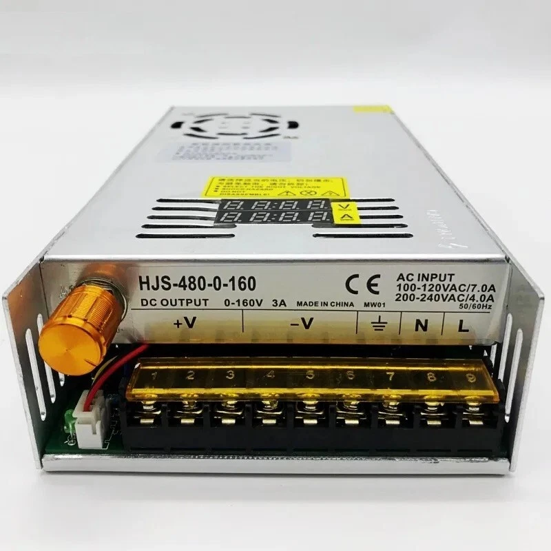 Fuente de Alimentación Ajustable 480W 0-12V 5V 24V 36V 48V 60V 80V 120V 160V Digital Foto 4 de 4