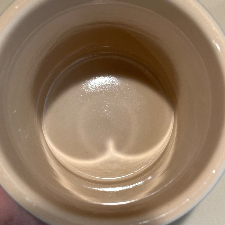 Tarro de utensilios azul cobalto Le Creuset 6" olla de cerámica 1 cuarto de galón Foto 4 de 4