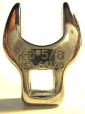 KD TOOLS Crowfoot Wrench, Chrome, 3/8 in Dr, 5/8 *MADE IN USA* (64120)