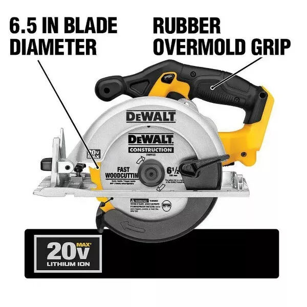 DEWALT CANADA 20V MAX Li Ion Cordless Circular Saw Kit w battery