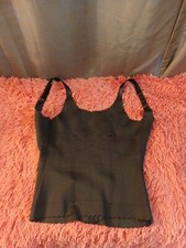 Women's Prima Valentina Black Tank Shaper Adjustable Straps Size Large