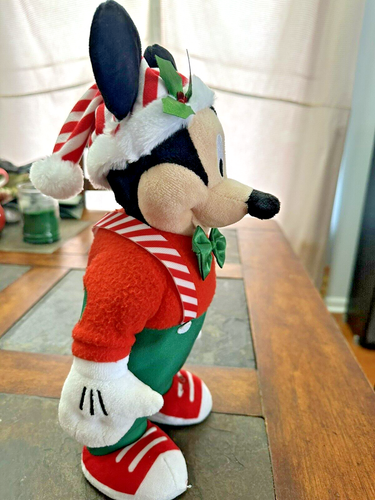 Gemmy Disney Mickey Mouse Animated Singing Plush Christmas Sings Dances - 第 4/5 張圖片