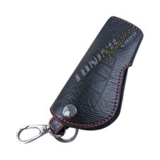 Per Jeep / Chrysler Tasca Chiave Astuccio Portachiavi Custodia Pelle Rosso #2