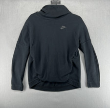 Nike Tech Fleece Sweatshirt Womens Size S Black Hoodie Funnel Neck 844389-010