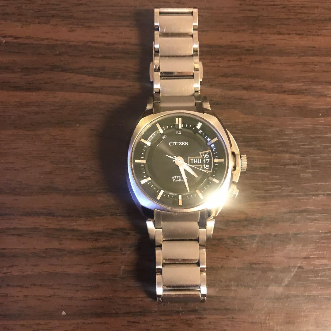 【激レア】CITIZEN ATTESA ATD53-3001 CITIZEN アテッサ エコドライブ チタン 電波時計 ATD53-3001