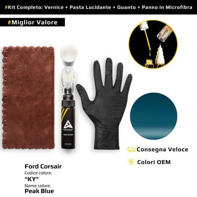 Touch Up Paint for Ford Corsair Kit KY Peak Blue