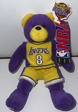 RARE NBA Kobe Bryant 8 Plush Beanie Baby Jumpin TEAM Bears Toy Authentic NWT
