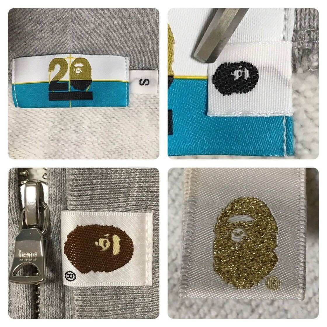 BAPE NW 20th Anniversary ABC camo Shark full zip hoodie A Bathing
