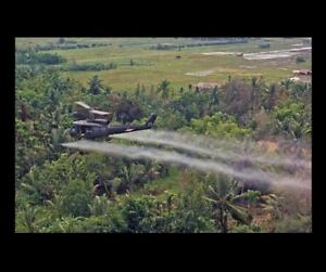 Vietnam War Agent Orange Photo Uh 1d Helicopter Spraying Mekong Delta Us Army Ebay