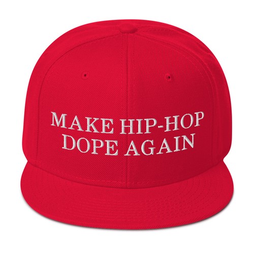 MAKE HIP-HOP DOPE AGAIN Bold Streetwear Statement SNAPBACK Hat – NEW - Picture 11 of 13