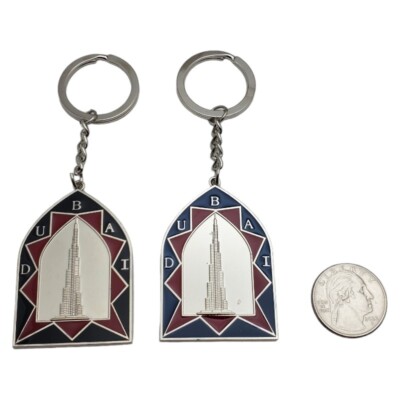 Set of Dubai Burj Khalifa Keychain Souvenir Travel Tourist Gift