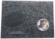 2020 Tuvalu 1/2 oz Silver Homer Simpson in Blister Pack: Only 15,000 Pieces - GREAT BUY!