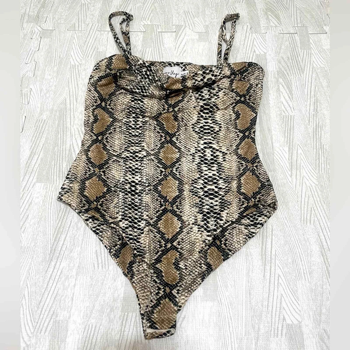 Snakeskin hotsell print bodysuit